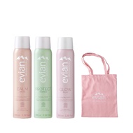 [Bundle with Totebag] Evian Facial Mist Calm 100ml + Protect 100ml + Mist Glow 100ml + Tote bag