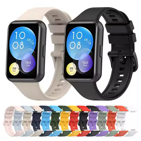 For Huawei Watch Fit 2 Silicone Strap Replacement Wrist Band for Huawei Watch Fit2 Active Bracelet