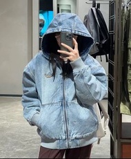 Adidas Originals Washed Denim Padded Jacket牛仔外套 洗水藍