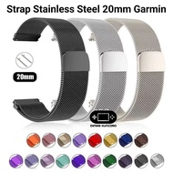 20mm Stainless steel Strap Garmin forerunner 55 158 venu 2 plus sq 70 170 music steelTALI