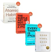 【TH STOCK】1/4 Books หนังสือภาษาอังกฤษ หนังสือพัฒนาตนเอง หนังสือ Atomic Habits / The Subtle Art of Not Giving A F*ck  / Everything Is F*cked / Good Vibes, Good Life English Book Mark Manson Book Self Help Self-Improvement Inspirational Book Gift พร้อมส่ง