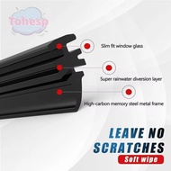 TOHESP Car Wiper, Easy To Replace 6mm Refill Strips, Durable Rubber 14/16/17/18/19/20/21/22/24/26/28