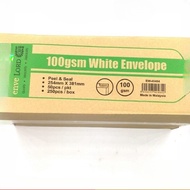 【1BOX=250PCS   】LION 10"x15" White Envelope 100gsm (254mmx381mm) (EW-40484) (Peel&Seal) (250PCS) (Pr