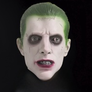 NEW Suicide Squad Joker Latex Mask Jared Leto Cosplay Evil Halloween Joker Womens Clown Mask Villian