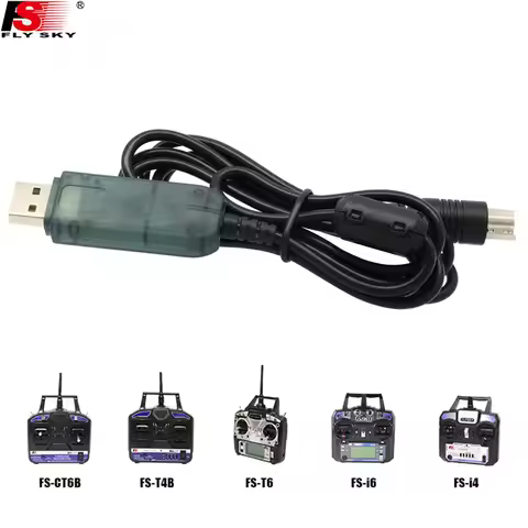 Flysky Simulator Cable/ Upgrade Download Data Cable For Flysky FS-I6 FS-I6X FS-GT5 FS-GT3B GT3 GT2 G