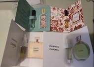 CHANEL及GUCCI香水小樣各1.5ML