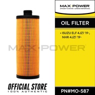 Isuzu Elf 4JZ1 2019-up, Isuzu NHR 4JZ1 2019-up Max Power Oil Filter Element MO-587