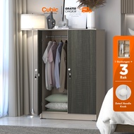 Cubic Lemari Kecil Minimalis / Lemari Pakaian 2 Pintu / LUNA BL 121