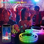 LED RGB Strip Lights APP Controller 5M 30LEDs/m Usb 5V 5050 SMD TV Backlight Room Decor Ligh