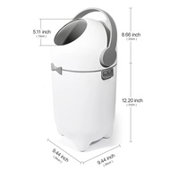 Large Capacity Baby Diaper Bin | Waterproof Anti-Odor Nappy Trash Can for Newborn