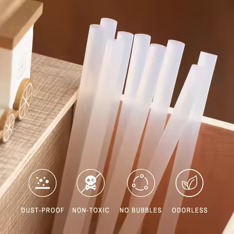 60pcs/120pcs Hot Melt Glue Sticks 7mm Hot Glue Sticks Rod for Craft Album Repair Tools Hot Glue Gun 