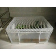 Strong Durable Plastic Box Anti-jumping Net Storage Box Net Cover Fish Tank Anti-jumping Net Turtle 