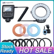 Macro LED Ring Flash Light Kit with 8 Adapter Ring for DSLR Camera Flash-ro2