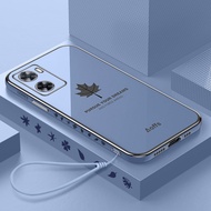 OPPO A77s Maple Case Latest Phone Case Plating Silicone