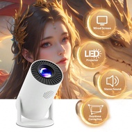 โปรเจคเตอร์พกพาขนาดเล็ก เครื่องเล่นวิดีโออัจฉริยะ เวอร์ชันมืออาชีพ เหมาะสำหรับการเดินทาง แคมป์ปิง กา