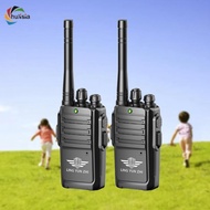 [chulisia] 2x Kids 2 Way Radio Children's Walkie Talkie with Metal Clip Handheld Radio for Family