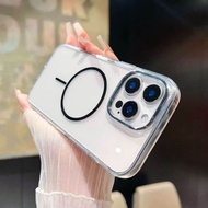 MAGSAFE CLEAR CASE iphone iphone 16 16 PRO 16 Pro Max 16 PLUS 16E ANTI-YELLOW WIRELESS MAGNETIC ACRY