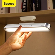 Baseus Desk Lamp Hanging Magnetic Desk Table Lamp Wireless Touch LED Desk Lamp Chargeable Stepless Dimming Cabinet Light Night Light for Closets Wardrobe Home Office Kitchen