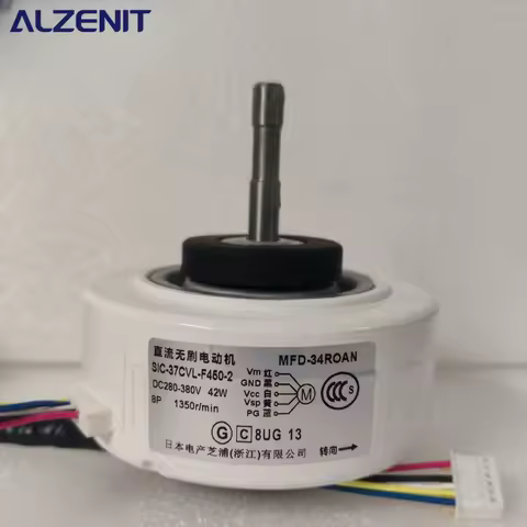 New For Fujitsu Air Conditioner Indoor Unit Fan Motor SIC-37CVL-F450-2 DC280-380V 8P 42W Conditionin