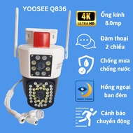 Yoosee Q836 Camera 2 EYES VIEW 2 SCREEN at the same time full HD 8.0M, 360 degree rotation, color ni