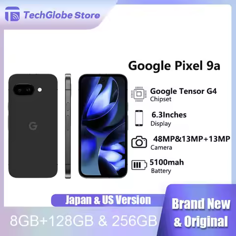 New Original Google Pixel 9a 5G SmartPhone NFC 8GB 128GB 120Hz P-OLED HDR 6.3'' 48MP+13MP Tensor G4 