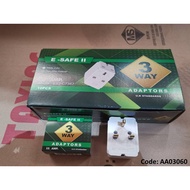 ADAPTOR 3 PIN 3 WAY 3 Way Adaptor