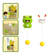 Cute Frog Ping Pong Training Toy For Kids With Adjustable Height