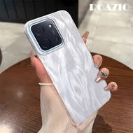 Compatible For POCO C85 Phone Case Luxury Electroplated Shockproof Cover Feather Laser Glitter Casin