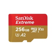 256 GB MICRO SD CARD (ไมโครเอสดีการ์ด) SANDISK EXTREME MICROSDXC CARD (SDSQXAV-256G-GN6MN)