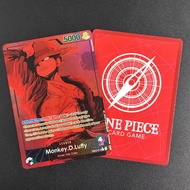 DIY One Piece OPCG Leader Parallel Luffy English EB02-010 Collection Card