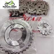 MOTORSTAR SPROCKET SET NICESS110/IDOL110/ZESTX110 36T 428 ORIGINAL MOTORCYCLE PARTS&ACCESSORIES