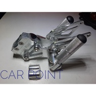 Rear Footrest KSR110 CNC Work Motorcycle Accessories Silver Black Aluminum