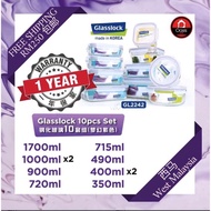 Korea Glasslock Container 10pcs set