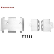 Stainless Steel Chassis Armor Axle Protector Skid Plate for  EX86190 EX 86190 LC76 1/10 RC Crawler C
