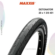 Maxxis Detonator 20 x 1 3/8 451 20inch 20" Tyre tire tayar basikal lipat mini velo