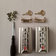 Luggage 065c Small Long Lock Suitcase Three Holes Four Holes Daquan 1.9 Combination Lock 2.4 Luggage