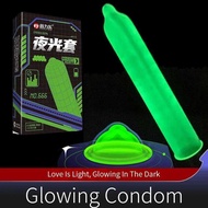Night Glowing Condoms For Men Fluorescence In The Dark Rubber Condom Noctilucent Sleeves Sex Toys