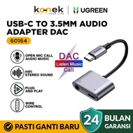 Ugreen Audio Converter Splitter DAC Type C To Jack 3.5MM Open Mic Charging