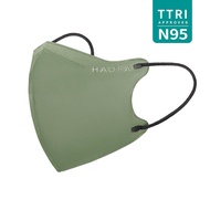 HAOFA氣密型99%防護立體醫療口罩-煙霧綠M（30入x2盒） _廠商直送