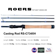 PURELURE ROCRS High Sensitivity Travel Portable Fishing Rod Ultra-light Spinning Casting Rod Fuji Al