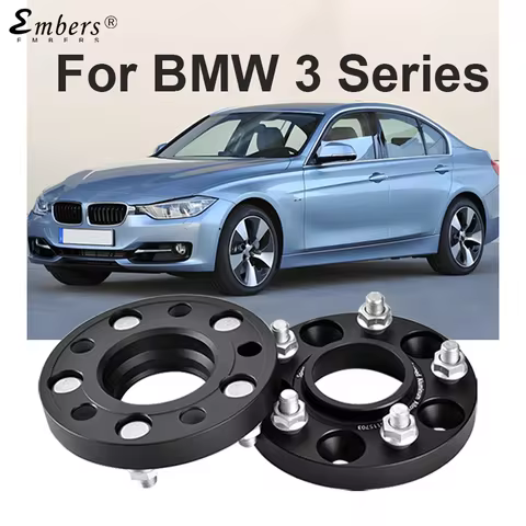 Embers For BMW 3 Series PCD 5x120 CB 72.6 M14x1.5 Forged Aluminum 1990-2018 Black Wheel Spacers Hub 