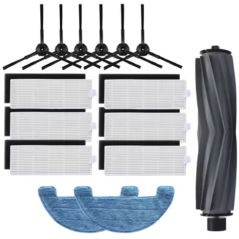 Cleaner Main Roller Side Brush Hepa Filter Mop Cloth Rags for DOMOOVA DRV80 Animal, AMIBOT Animal H2