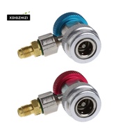 2Pcs Car Auto Freon R134A H/L Quick Coupler Adapters Air Conditioning Refrigerant Adjustable A/C Man