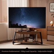 DONGMU | Vintage Style Movable Solid Wood TV Stand for 100-inch TV
