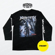 🔥READY STOCK🔥 [1561] Megadeth - Dystopia - Black Long Sleeve T-Shirt | Baju Band Lengan Panjang Lege