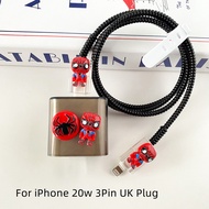 Spider Man Charger Protective Case Soft Charger Protector Compatible for iP 20W Charger 12 13 14Prom