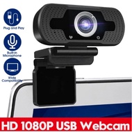 Webcam 1080P HD Desktop PC Laptop Video Conference with Microphone CZ01 Black