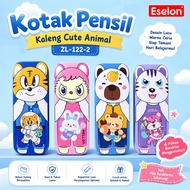 ZL-122-2 Tin Pencil Case Animal Character Tin Pencil Case/