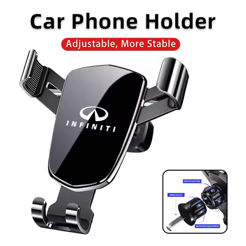 Car Phone Holder Air Vent Clip Mount Metal Hook Mobile Cell Stand Smartphone GPS Support For Infinit