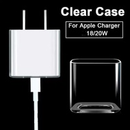 IPHONE ACC !! 2in1 Soft Clear Charger Protector Cover + Cable Bite Cable End Protector- BENING !! 35